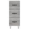 vidaXL Highboard gr&aring; sonoma 34,5x34x180 cm konstruert tre