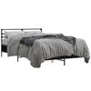 vidaXL Sengeramme svart 140x190 cm konstruert tre og metall
