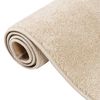 vidaXL Teppe med kort luv 160x230 cm beige