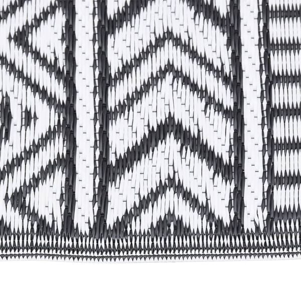 vidaXL Uteteppe ARAKIL svart 80x250 cm PP