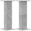 vidaXL H&oslash;yttalerstativ 2 stk betonggr&aring; 30x30x80 cm konstruert tre