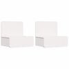 vidaXL Nattbord med skuff 2 pcs Hvit 44 x 32,5 x 40 cm Heltre furu