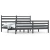 vidaXL Sengeramme heltre furu 200x200 cm gr&aring;