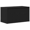 vidaXL Gangbenk Svart Eik 80 x 40 x 45 cm Konstruert tre