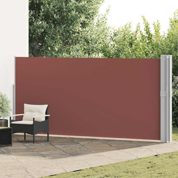 vidaXL Uttrekkbar sidemarkise 170x1200 cm brun