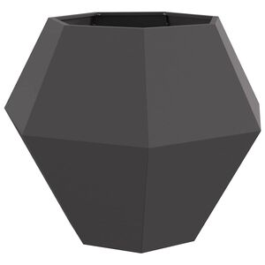 vidaXL Plantekassed Svart 100 x 100 x 80 cm St&aring;l
