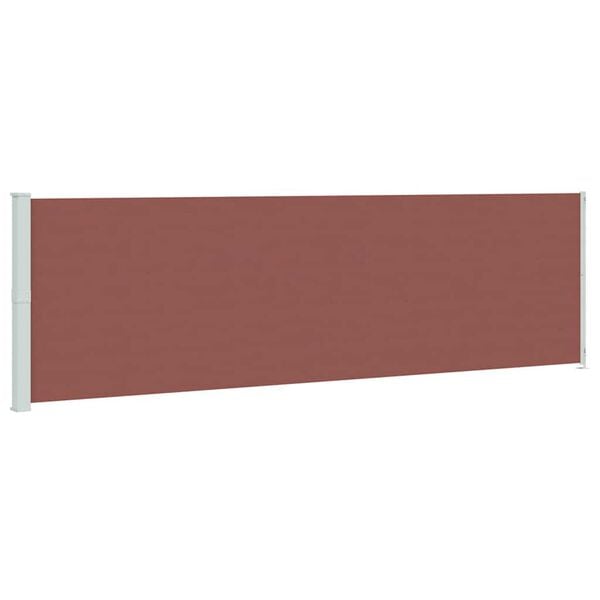 vidaXL Uttrekkbar sidemarkise 180x600 cm brun