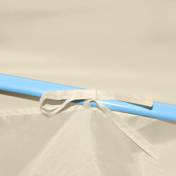 vidaXL Profesjonelt sammenleggbart festtelt 4 vegger 2x2m st&aring;l krem