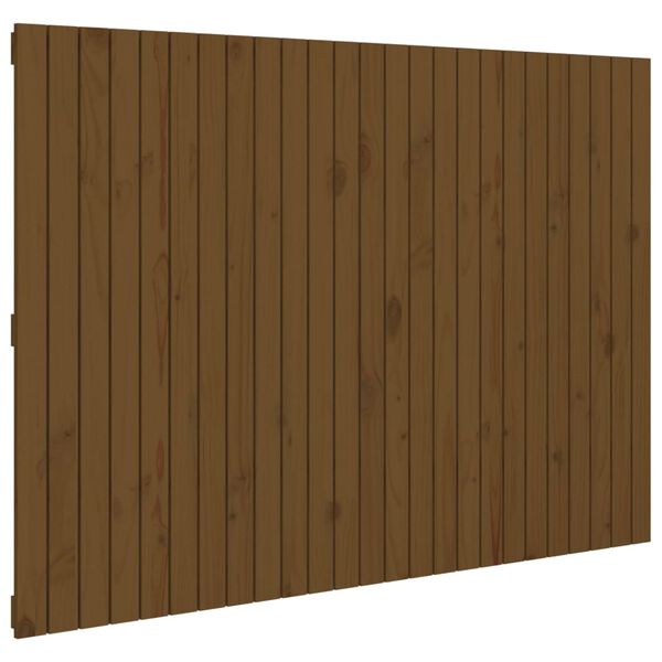 vidaXL Veggmontert hodegavl honningbrun 159,5x3x110 cm heltre furu