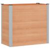 vidaXL H&oslash;ybed Brun 100 x 50 x 91 cm WPC og Aluminium