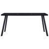 vidaXL Spisebord svart 180x90x75 cm herdet glass