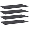 vidaXL Hylleplater 4 stk gr&aring; 80x30x1,5 cm sponplate