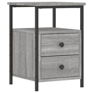 vidaXL Nattbord sonoma eik 34x35,5x50 cm konstruert tre