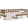 vidaXL Dagseng honningbrun 90x200 cm heltre furu