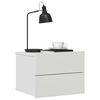 vidaXL Nattbord hvit 40x30x30 cm konstruert tre