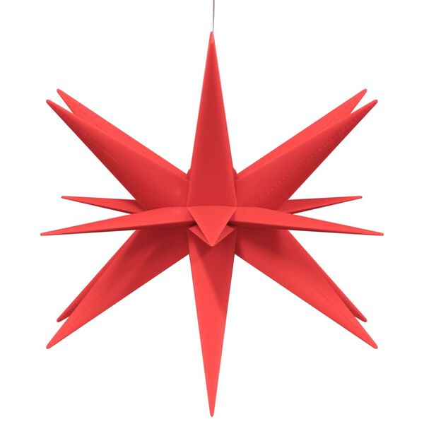 vidaXL Julelys med LED 3 stk sammenleggbar r&oslash;d 43 cm