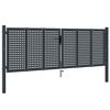 vidaXL Hageport antrasitt 300x100 cm st&aring;l