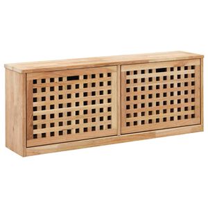 vidaXL Skobenk 94x20x38 cm heltre valn&oslash;tt