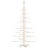 vidaXL Juletre av tre til pynt 180 cm heltre furu