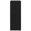 vidaXL Serviesskap Svart Eik 60 x 31 x 84 cm Konstruert tre