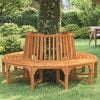 vidaXL Rund trebenk &Oslash;208 cm heltre eukalyptus