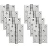 vidaXL Hingse 8 stk. 100 x 78 x 13 mm S&oslash;lv St&aring;l