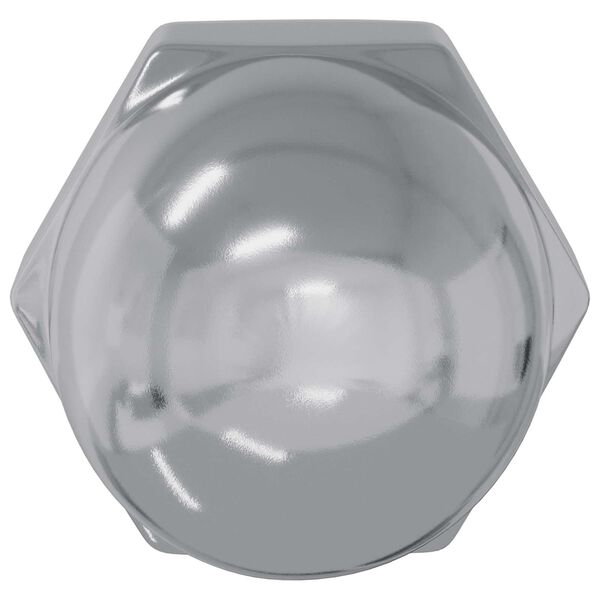 vidaXL Eiken&oslash;ttmuttere 2 pcs s&oslash;lv 12,8 x 12,8 x 6,5 cm St&aring;l