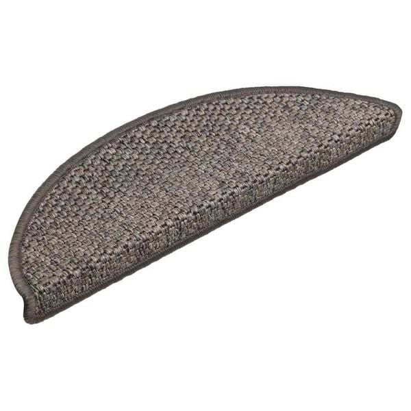 vidaXL Selvklebende trappematter sisal 30 stk 56x17x3 cm gr&aring; og beige