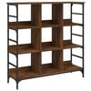 vidaXL Skjenk brun eik 102x32x103,5 cm konstruert tre