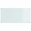 vidaXL Kjøkkenbakplate Hvit 120 x 60 x 0.6 cm herdet glass