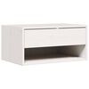 vidaXL Nattbord med skuff 2 pcs Hvit 50 x 32,5 x 24 cm Heltre furu