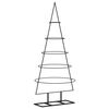 vidaXL Juletre til dekorasjon metall svart 125 cm