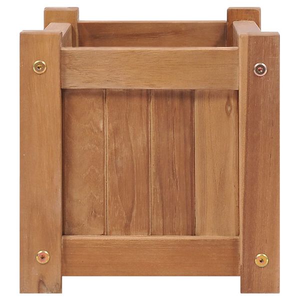 vidaXL Høybed 50x25x25 cm heltre teak
