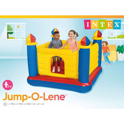 Intex Kids Oppblåsbart hoppeslott Jump-O-Lene slott PVC