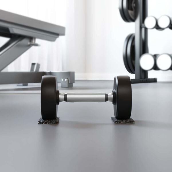 vidaXL Gummiruller Svart Gummi