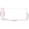vidaXL Uttrekkbar sidemarkise 220x500 cm r&oslash;d