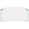 vidaXL TV-benk glass klar 90x30x13 cm
