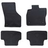 vidaXL Bilmatte 4 pcs Svart passer til Audi A3 2012-2020 Gummi