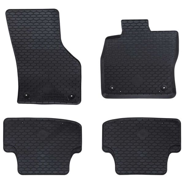 vidaXL Bilmatte 4 pcs Svart passer til Audi A3 2012-2020 Gummi