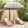 vidaXL Balinesisk Parasol Krem 215 x 215 x 260 cm