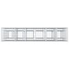 vidaXL Gabion hevet seng 3 pcs s&oslash;lv 250 x 50 x 150 cm Galvanisert St&aring;l