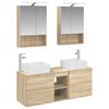 vidaXL Baderomsinnredningssett 5 pcs Sonoma eik