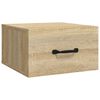 vidaXL Veggmontert nattbord sonoma eik 35x35x20 cm