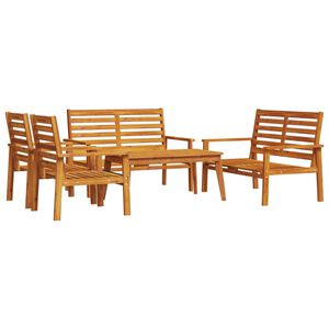vidaXL Hagesofagruppe 5 deler heltre akasie