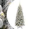 vidaXL Kunstig juletre Hvit 120 cm PVC og plast og st&aring;l og PE