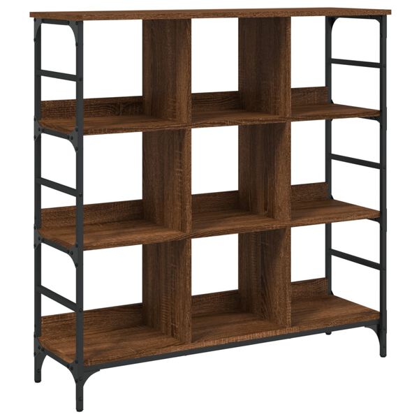 vidaXL Skjenk brun eik 102x32x103,5 cm konstruert tre