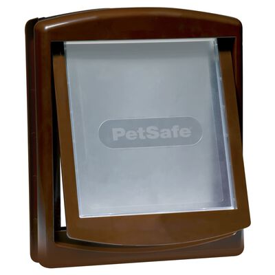 PetSafe 2-veis kjæledyrdør 755 mellomstor 26,7x22,8 cm brun 5021