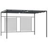 vidaXL Paviljong med uttrekkbart tak 4x3x2,3 m antrasitt 180 g/m&sup2;