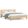 vidaXL Sengeramme med hodegavl sonoma eik 140x190 cm konstruert tre