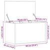 vidaXL Lagringsboks Artisan Eik 60 x 35 x 35 cm Konstruert tre